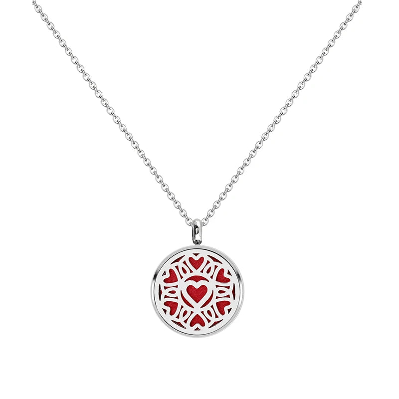 12mm Stainless Steel Aroma Locket Necklace – Essential Oil Diffuser Pendant Jewelry - Image 10