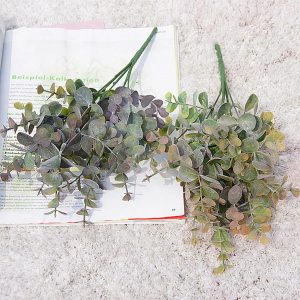 Artificial Green Eucalyptus Branch – Plastic Faux Plant for Home, Vase, Garden & Event Decor