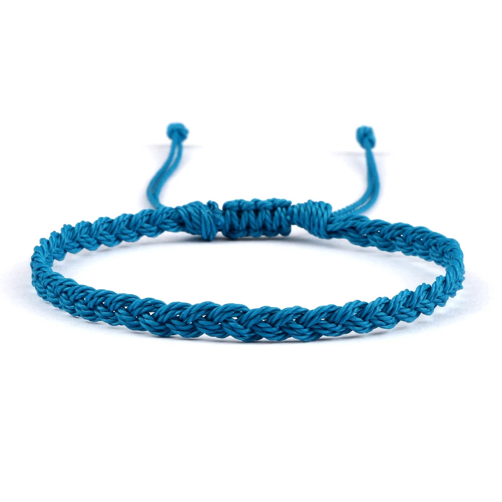 Adjustable Waterproof Wax String Bracelet – Handmade Tibetan Buddhist Friendship & Prayer Jewelry - Image 23