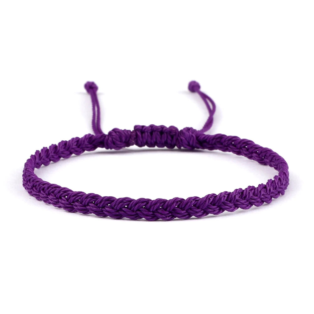 Adjustable Waterproof Wax String Bracelet – Handmade Tibetan Buddhist Friendship & Prayer Jewelry - Image 9