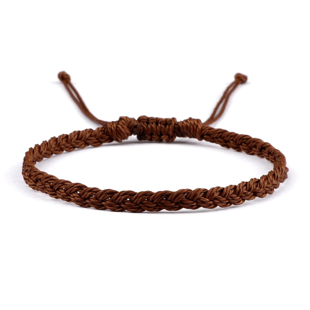 Adjustable Waterproof Wax String Bracelet – Handmade Tibetan Buddhist Friendship & Prayer Jewelry - Image 16
