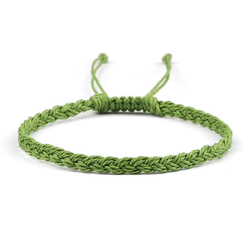 Adjustable Waterproof Wax String Bracelet – Handmade Tibetan Buddhist Friendship & Prayer Jewelry - Image 30