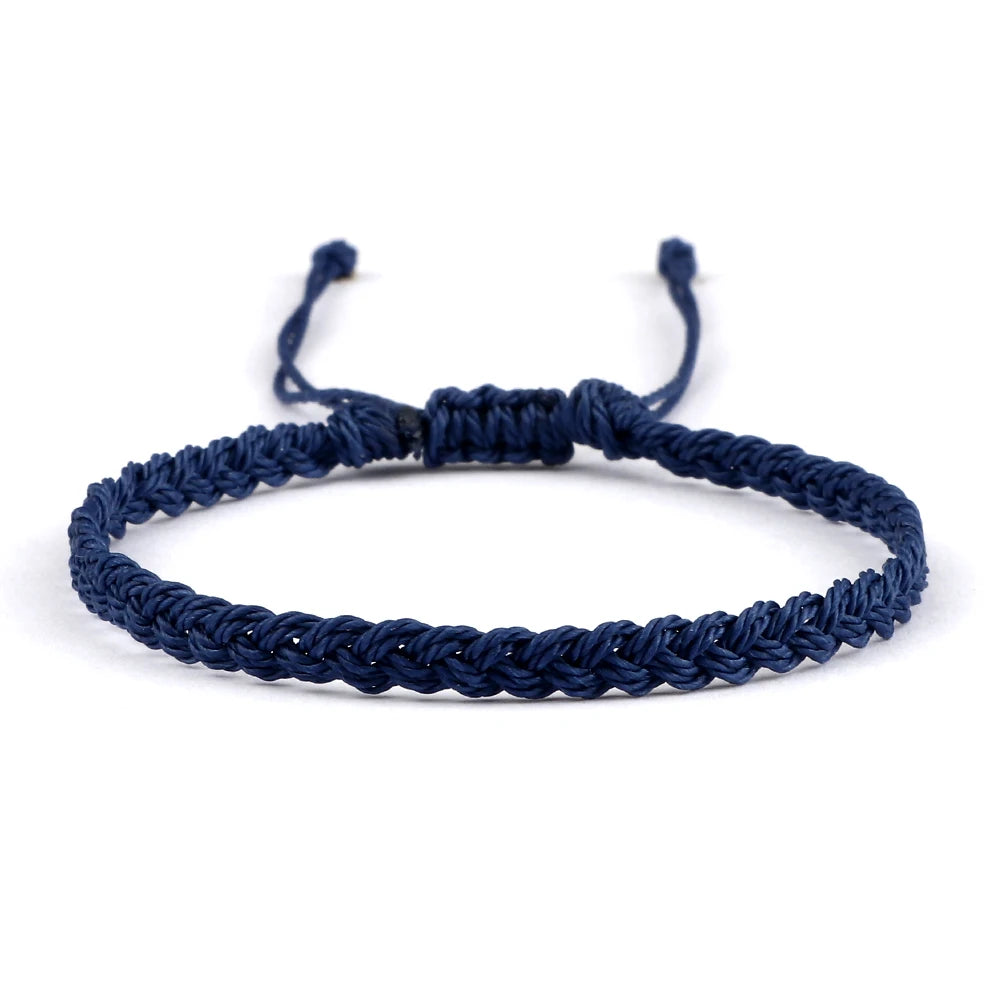 Adjustable Waterproof Wax String Bracelet – Handmade Tibetan Buddhist Friendship & Prayer Jewelry - Image 27