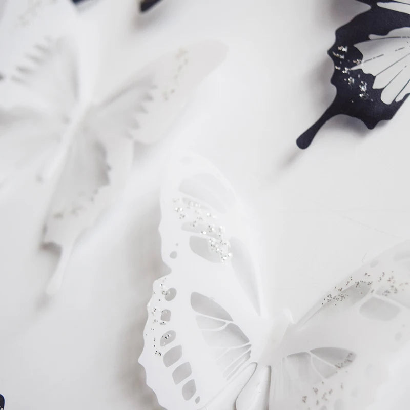 18-Piece Crystal Butterfly Wall Sticker Set for Beautiful Home - Image 6