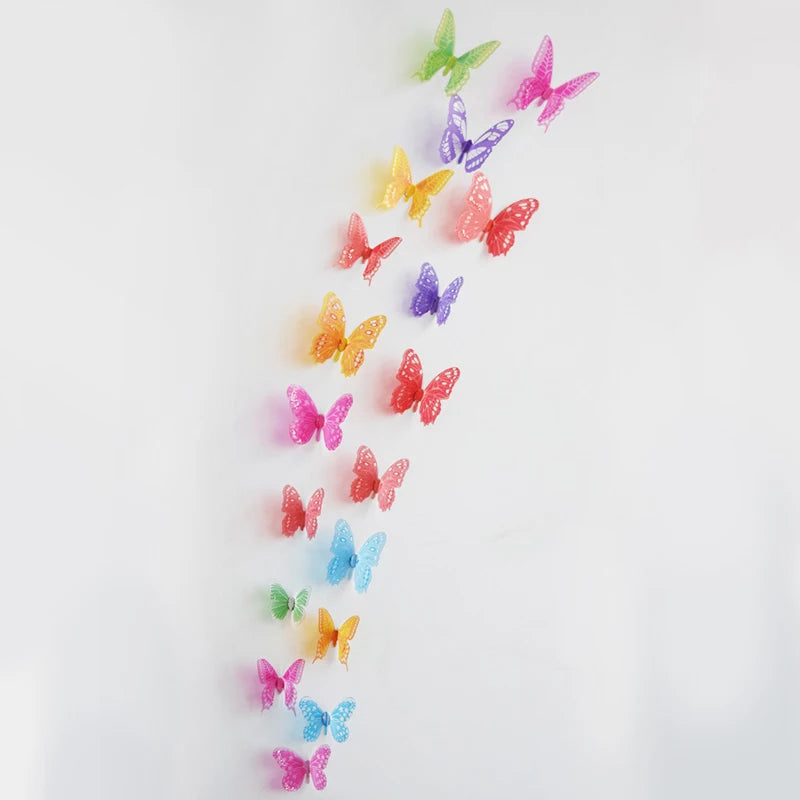 18-Piece Crystal Butterfly Wall Sticker Set for Beautiful Home - Image 8