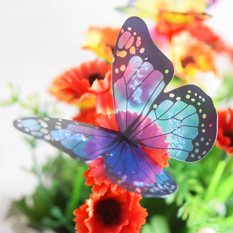 18-Piece Crystal Butterfly Wall Sticker Set for Beautiful Home - Image 3