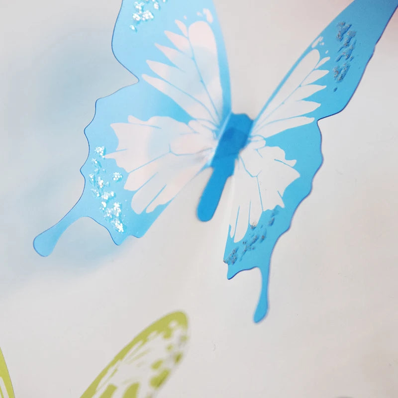 18-Piece Crystal Butterfly Wall Sticker Set for Beautiful Home - Image 4
