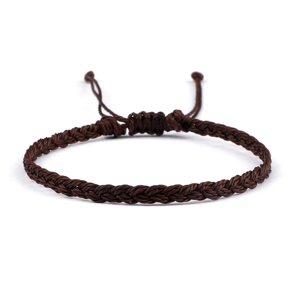 Adjustable Waterproof Wax String Bracelet – Handmade Tibetan Buddhist Friendship & Prayer Jewelry - Image 17
