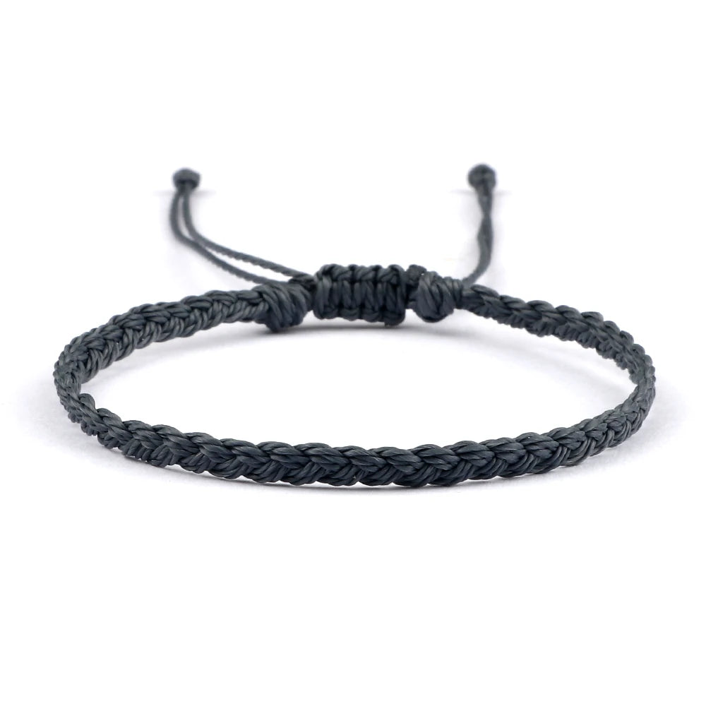 Adjustable Waterproof Wax String Bracelet – Handmade Tibetan Buddhist Friendship & Prayer Jewelry - Image 28