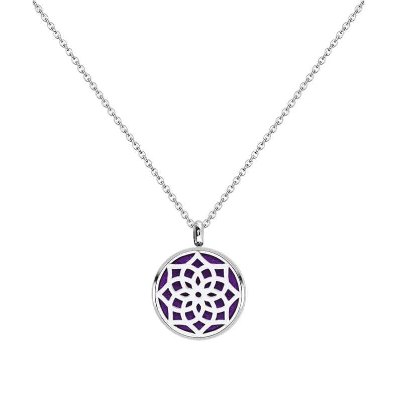 12mm Stainless Steel Aroma Locket Necklace – Essential Oil Diffuser Pendant Jewelry - Image 17