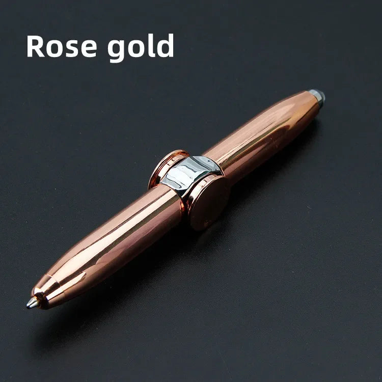 Multifunctional Decompression Finger Rotate Luminous Gyro Pen - Image 10