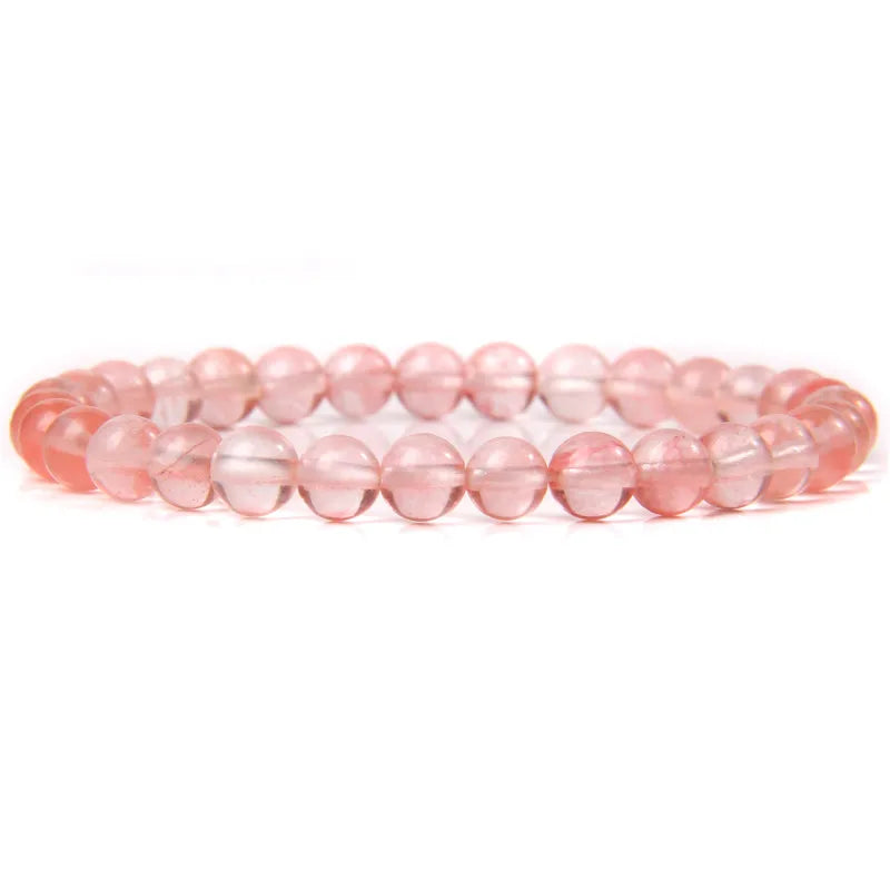 6MM Natural Stone Bead Stretch Bracelet – Energy Healing Agate Elastic Bangle for Men & Women - Image 37