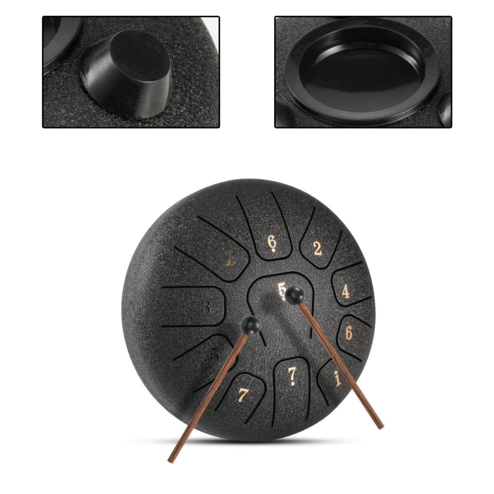 Miwayer 6" Steel Tongue Drum Gift Set – 11-Note Sound Healing Instrument with Tuning Kit - Image 4