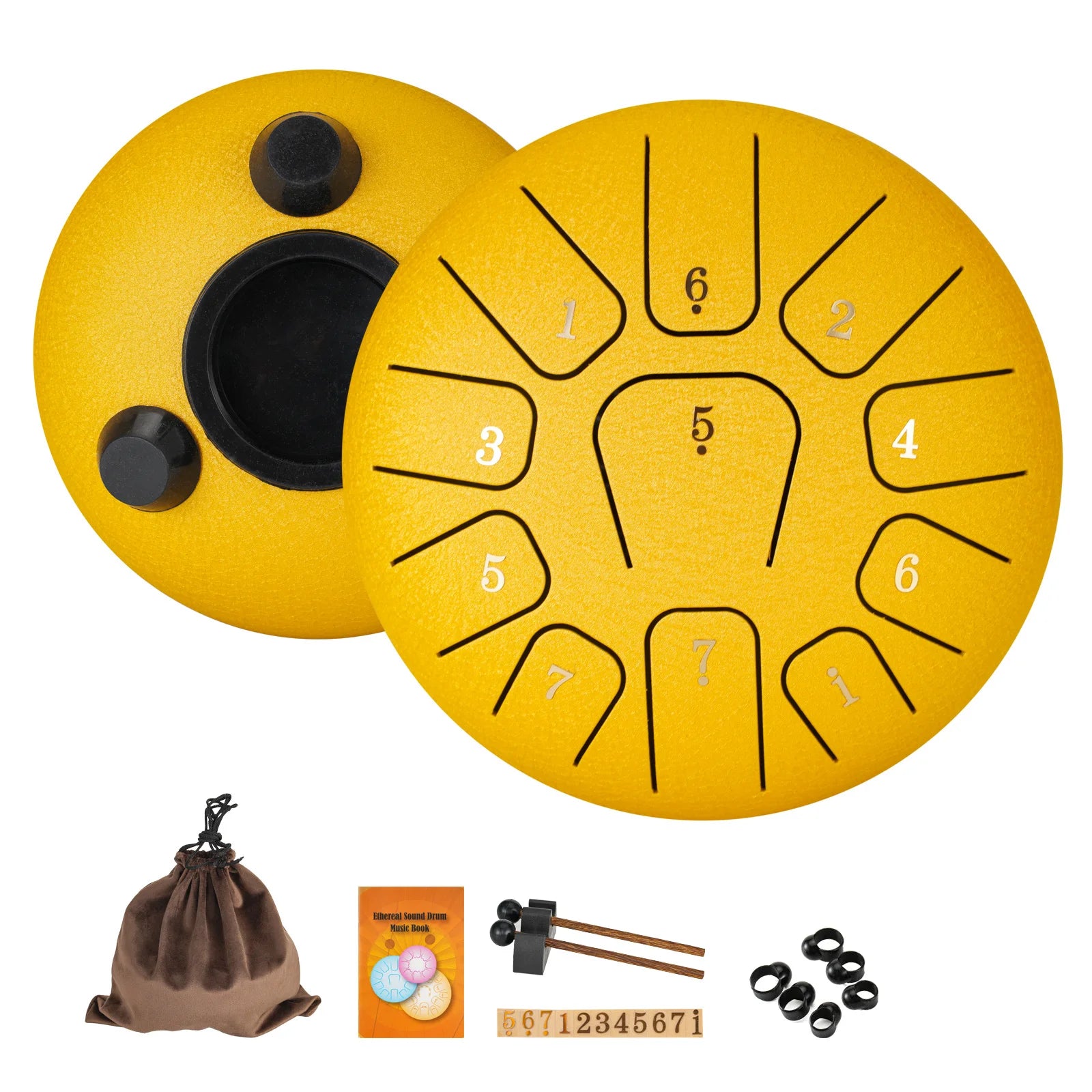Miwayer 6" Steel Tongue Drum Gift Set – 11-Note Sound Healing Instrument with Tuning Kit - Image 7