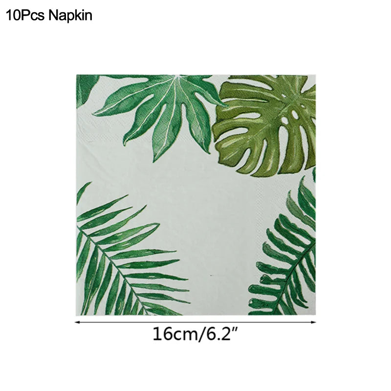 Artificial Tropical Palm Leaves – Hawaiian Luau & Jungle Theme Party Decor for Home & Events - Image 23