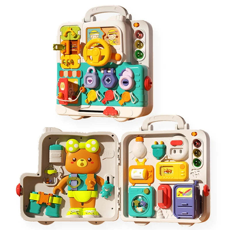 Baby Sensory Busy Board - Montessori Multifunctional Toy