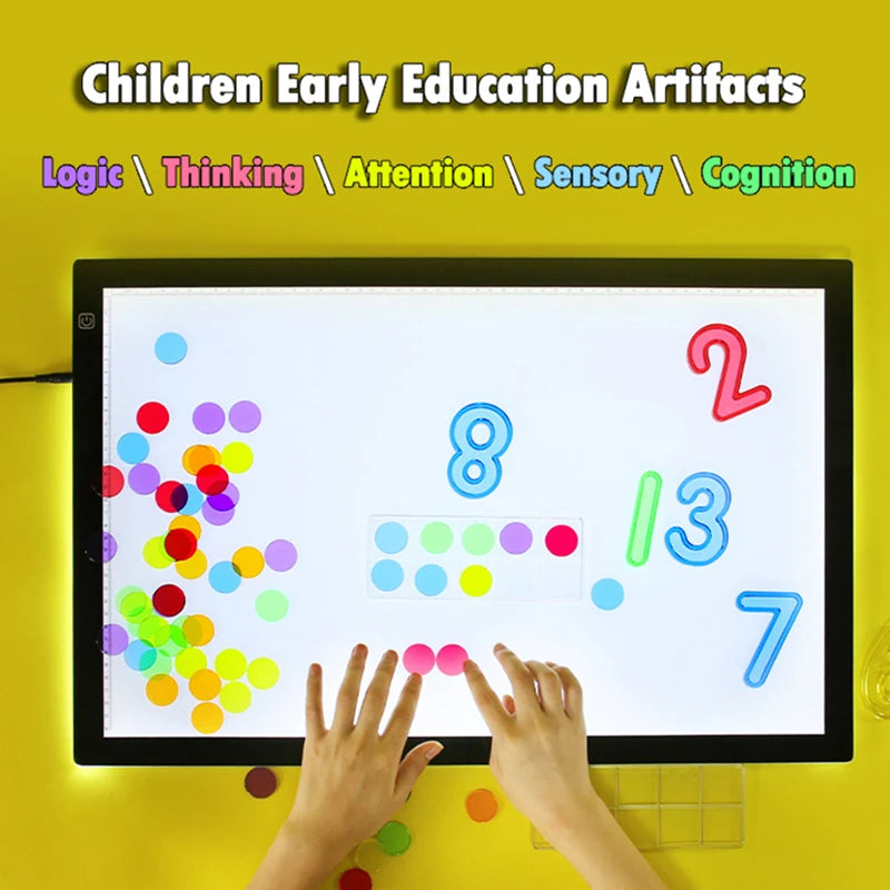 Montessori Light Table - Transparent LED Learning Toys - Image 3