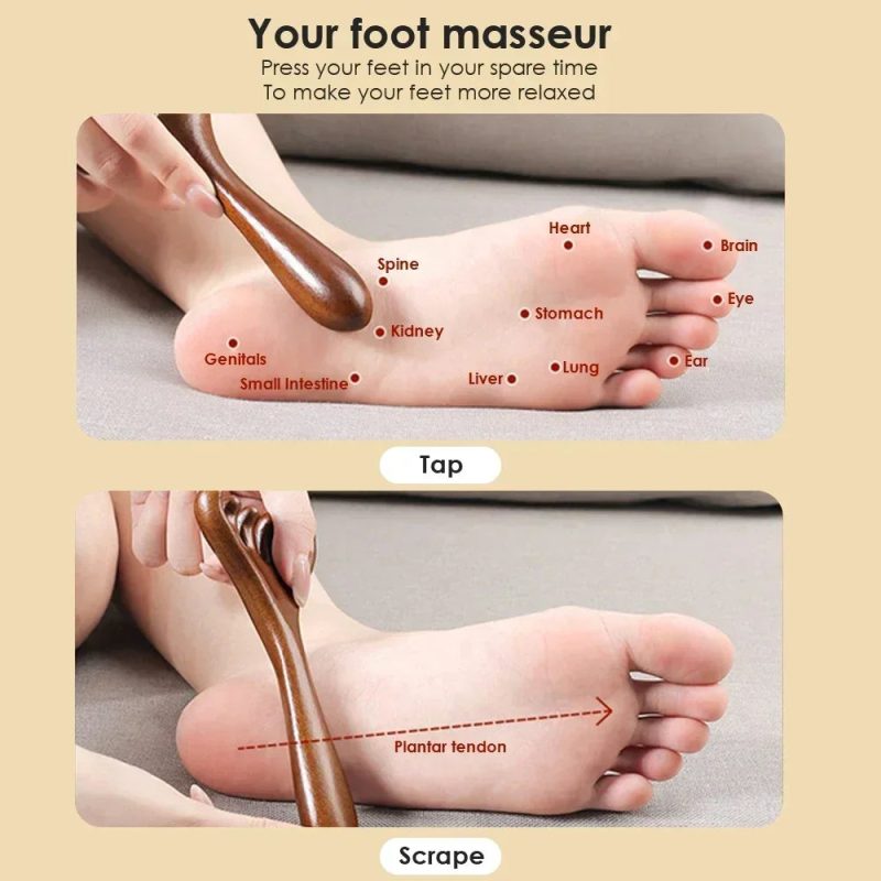 Natural Golden Sandalwood Five-Claw Scalp Massager - Image 4