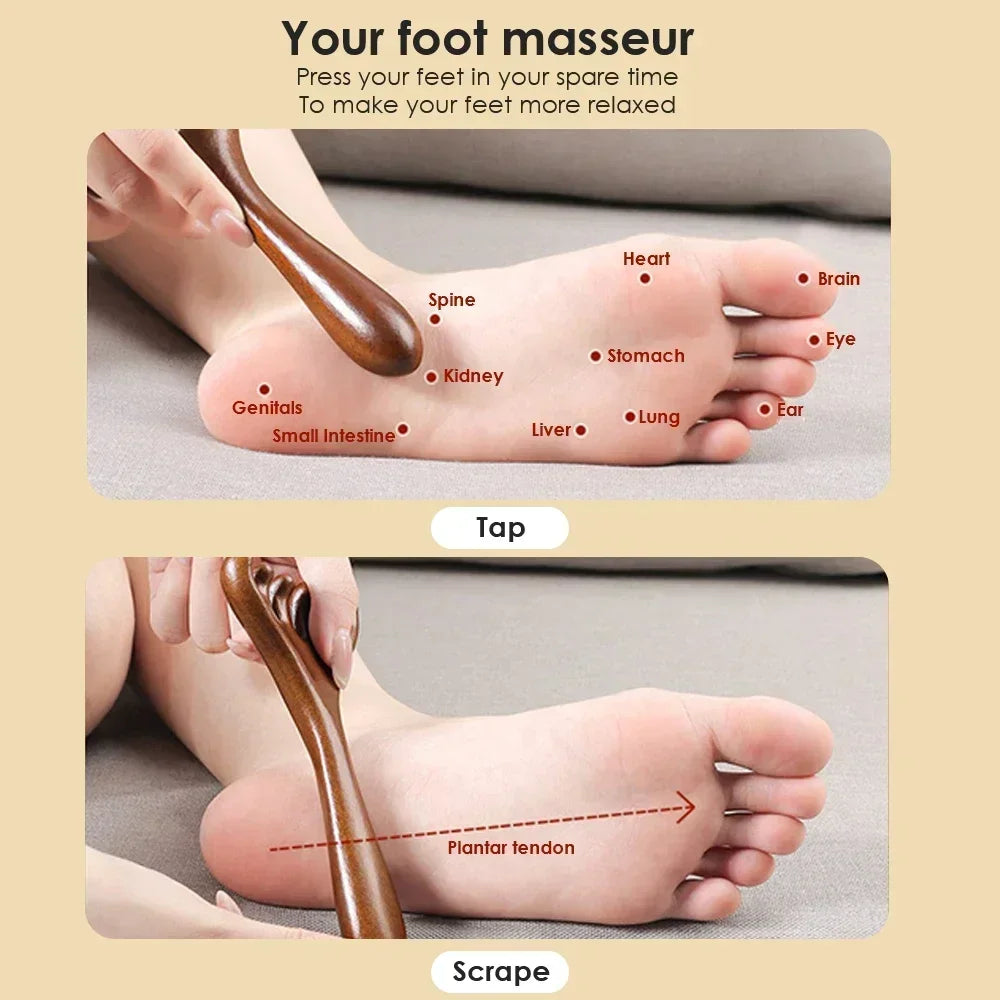 Natural Golden Sandalwood Five-Claw Scalp Massager - Image 4