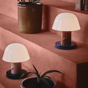Mushroom Table Lamp Warm Color Night Light USB