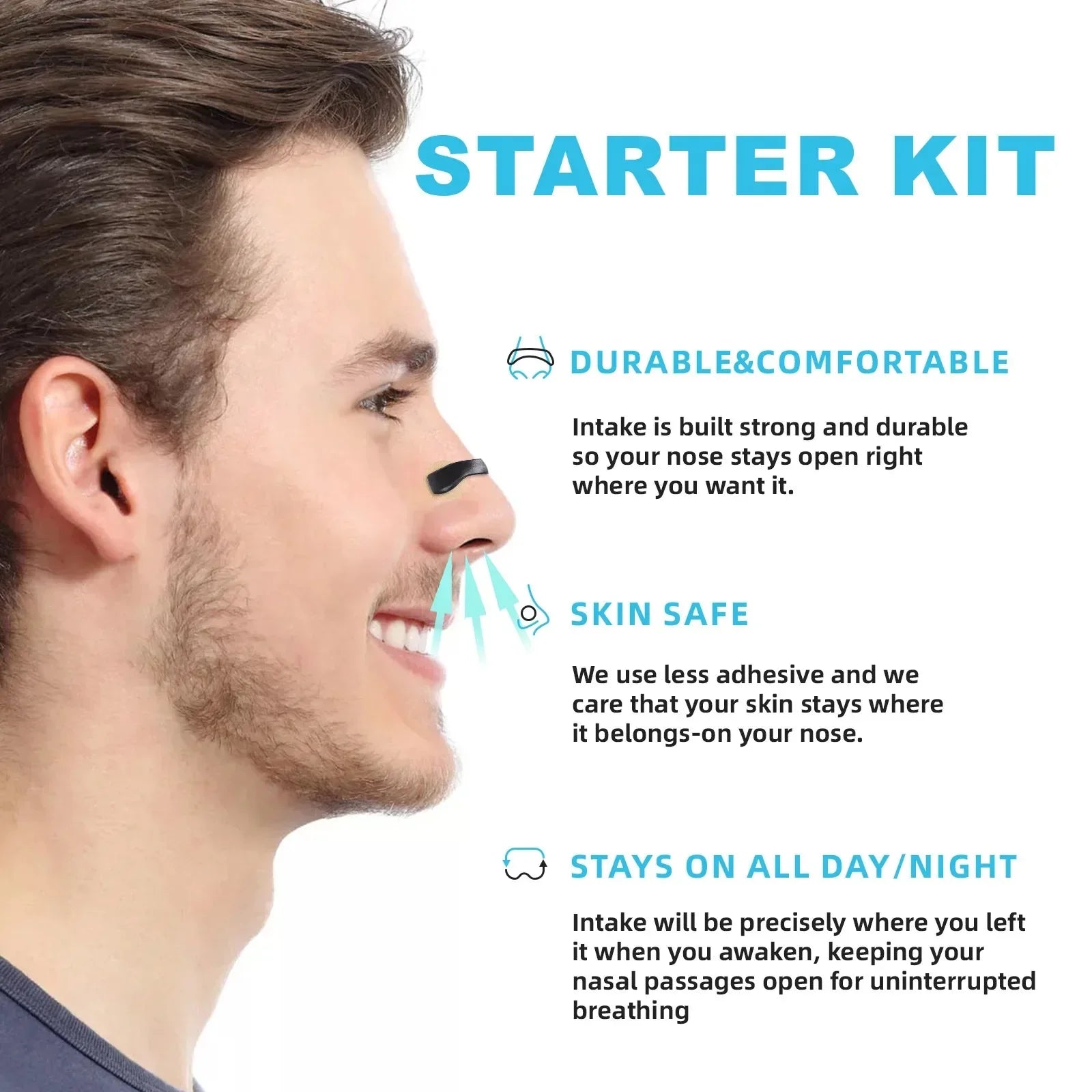 Anti-Snoring Nose Clip - Nasal Breathing Dilators for Better Sleep - Image 3