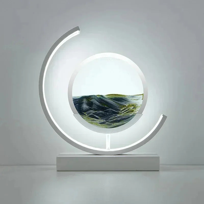 LED Moving Sand Art Table Lamp – 3D Quicksand Night Light Hourglass for Home Decor & Gifts - Image 8