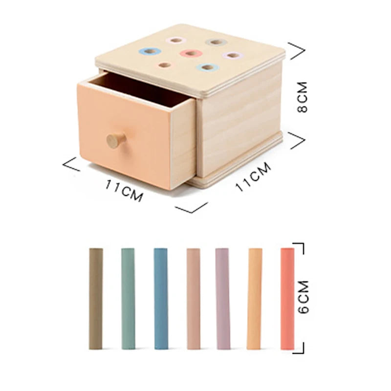 Baby Montessori Sensory Toy - Object Permanent Box - Image 8