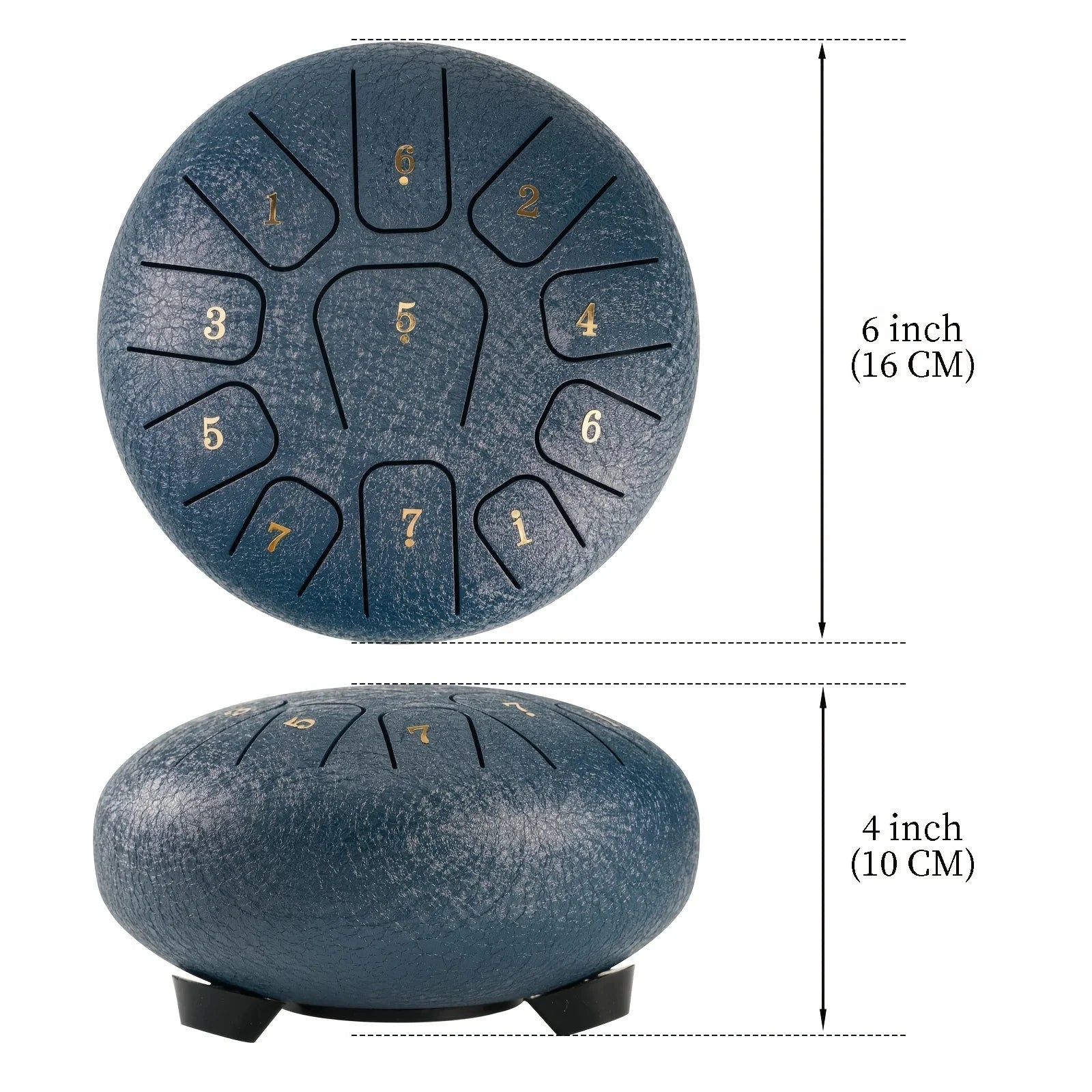 Miwayer 6" Steel Tongue Drum Gift Set – 11-Note Sound Healing Instrument with Tuning Kit - Image 3