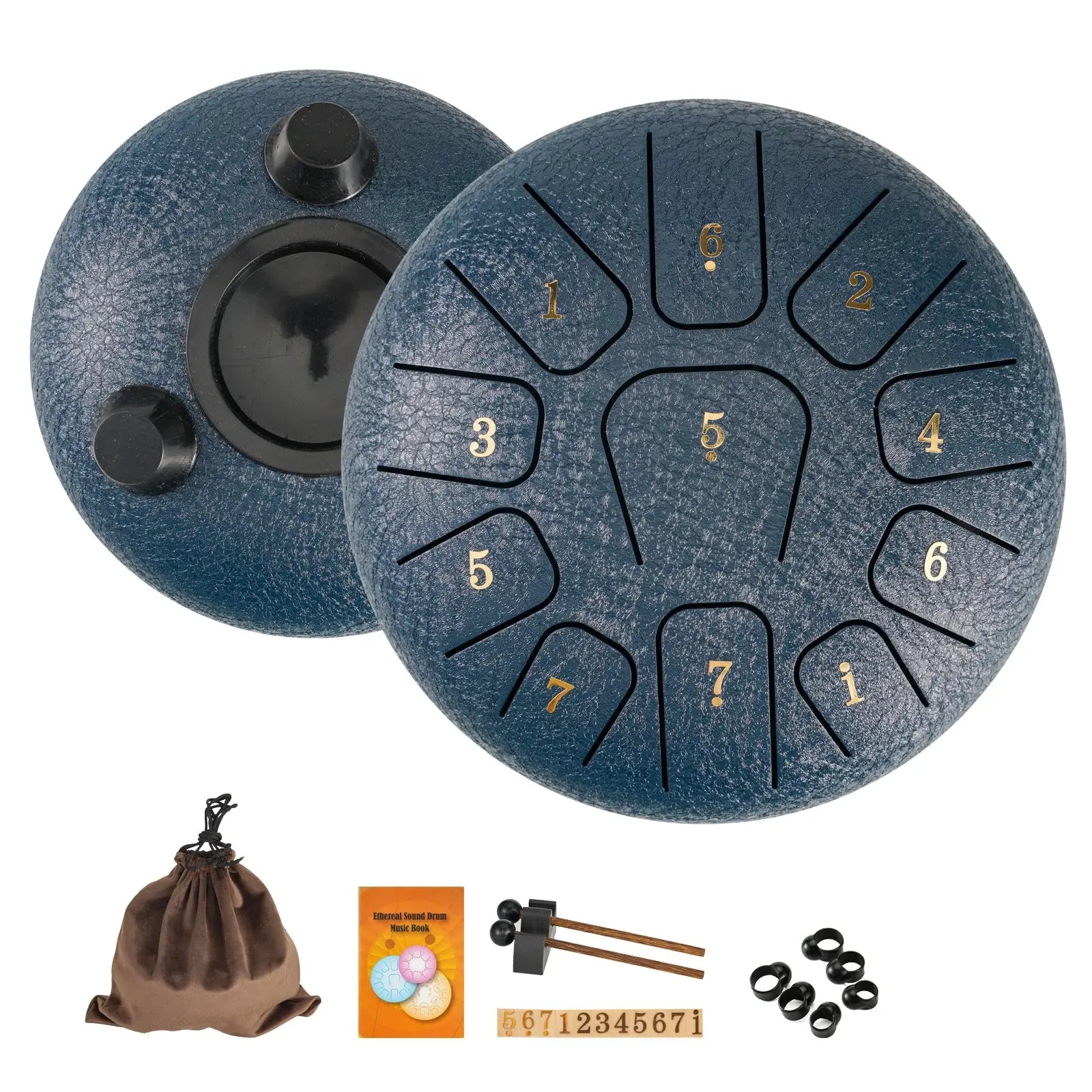 Miwayer 6" Steel Tongue Drum Gift Set – 11-Note Sound Healing Instrument with Tuning Kit - Image 8