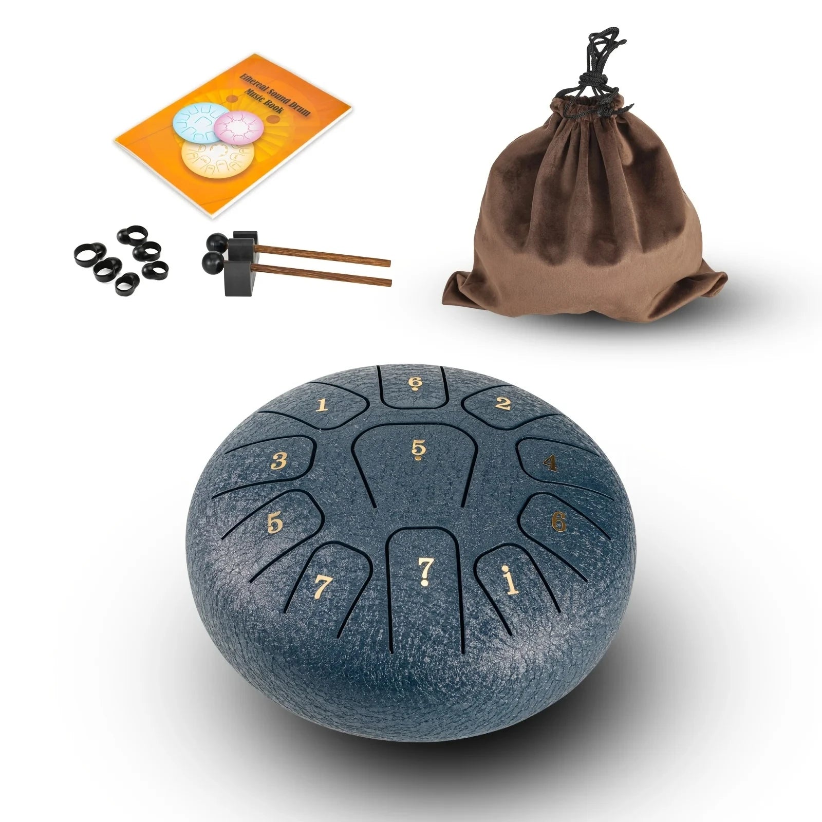 Miwayer 6" Steel Tongue Drum Gift Set – 11-Note Sound Healing Instrument with Tuning Kit - Image 6