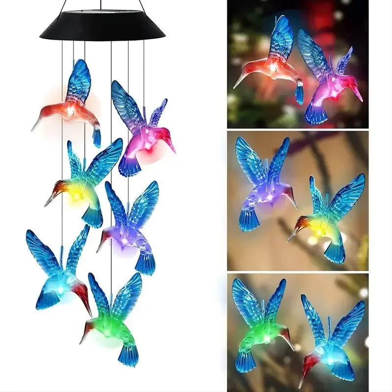 1 Set Blue Wind Chimes with Solar Power - Image 6