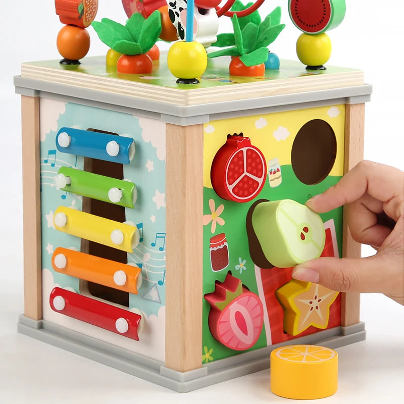 Montessori Wooden Beaded Treasure Box - Image 4