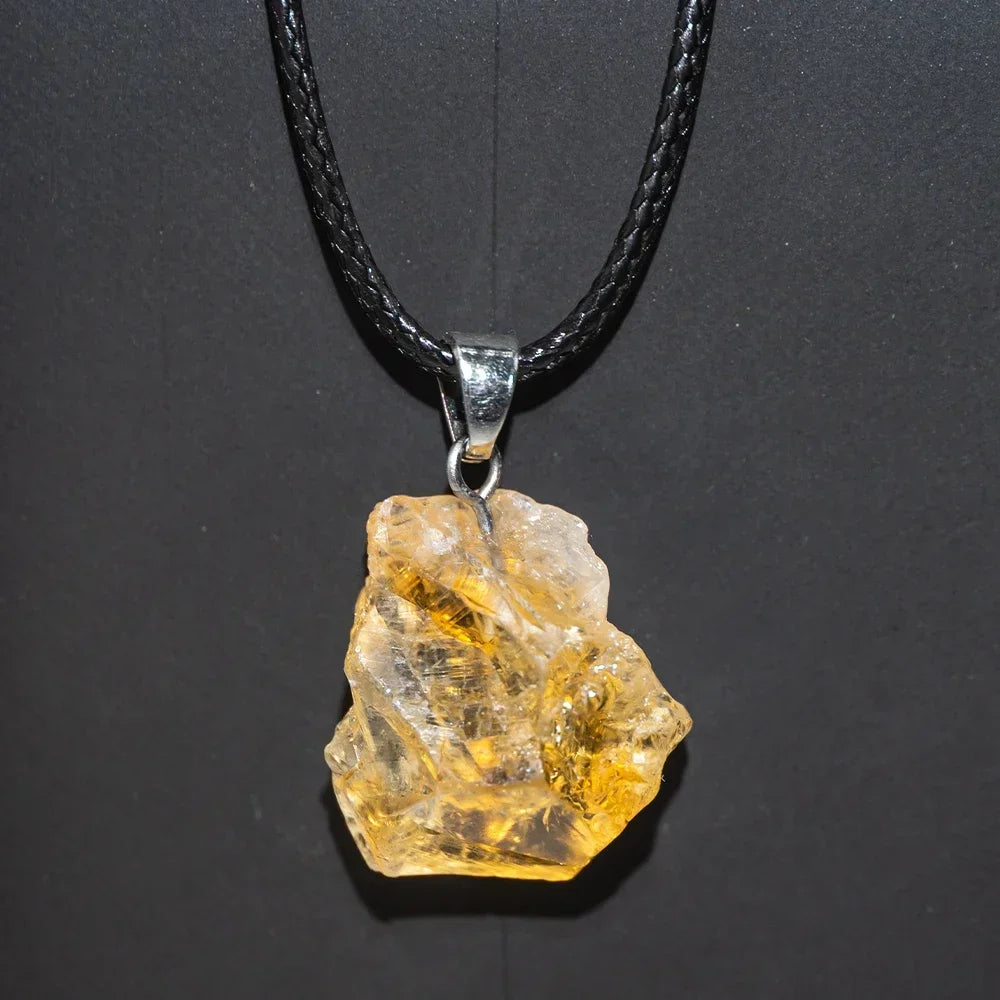 1PC Natural Amethyst Rough Stone Pendant – Energy Healing Crystal Necklace for Women - Image 12