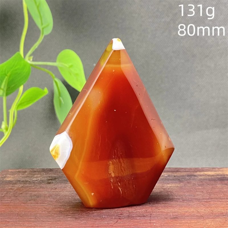Natural Red Agate Striped Crystal Ornament - Image 13