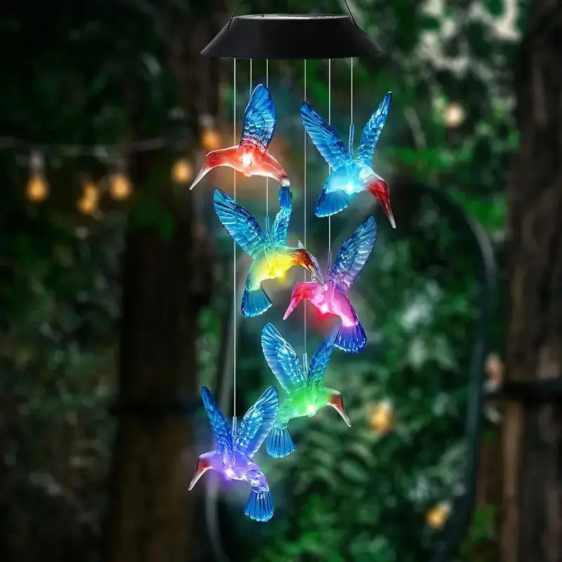 1 Set Blue Wind Chimes with Solar Power - Image 4