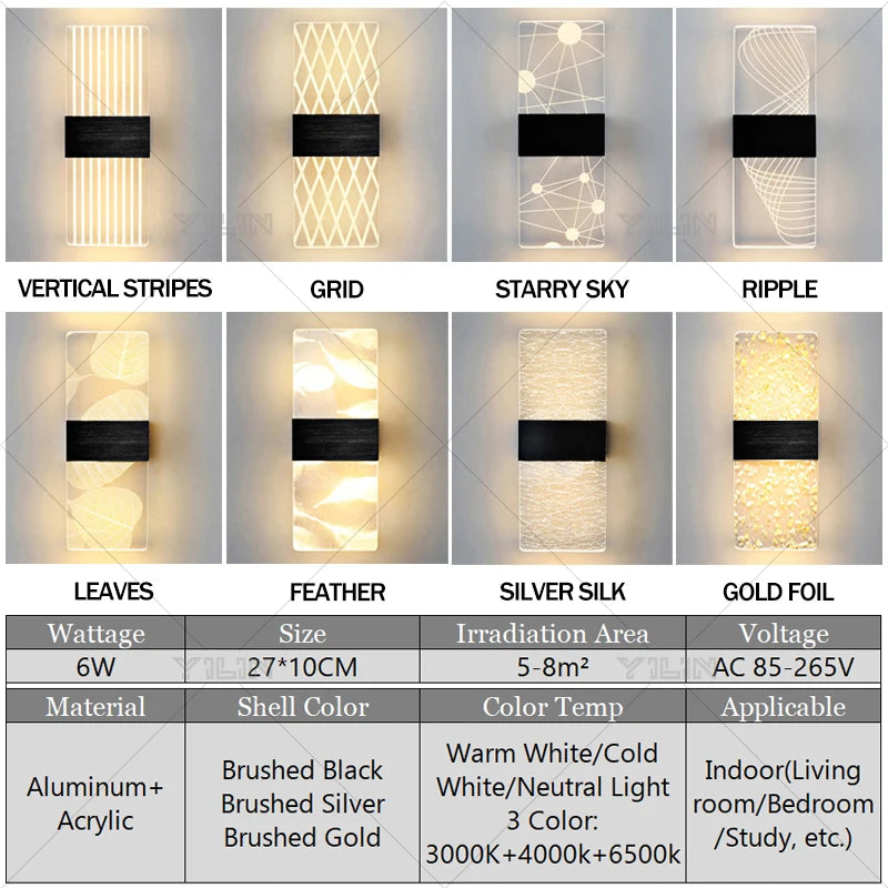 Indoor Acrylic Wall Lamp - Image 2