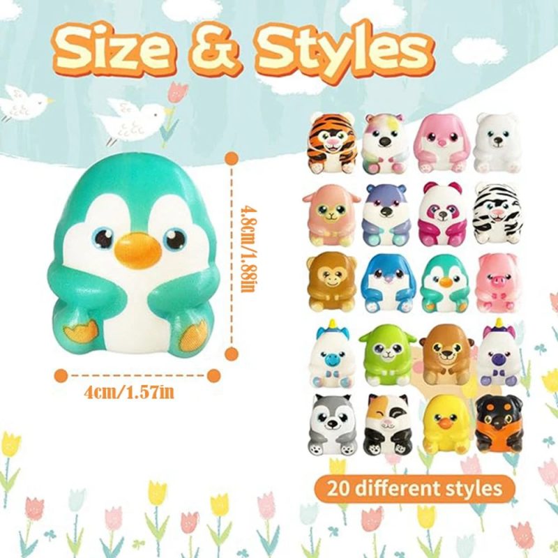 Mini Kawaii Cute Stress Relief Squishies - 6/12PCS Set - Image 2