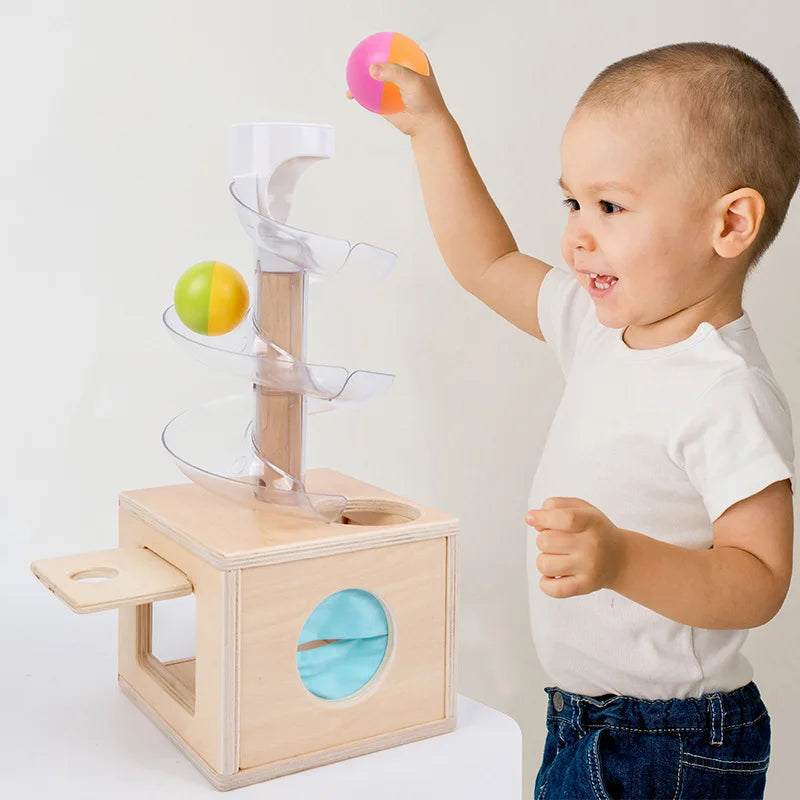 Montessori Wooden Tower Toy Set - Early Education Puzzle - Image 2