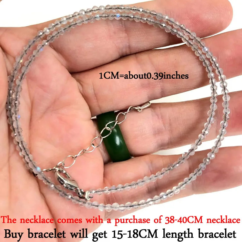 2–3mm Natural Stone Beaded Necklace – Handmade Mini Crystal Healing Jewelry for Women - Image 20