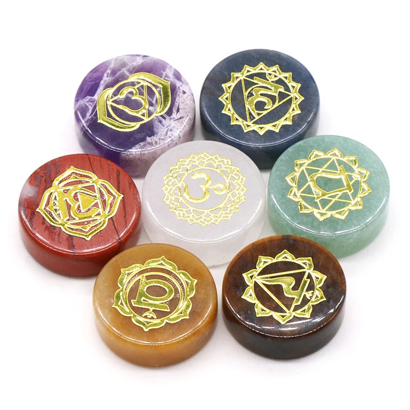 7PCS Seven Chakras Natural Crystal Set – Amethyst, Sodalite, Clear Quartz & More for Reiki, Yoga & Aura Healing - Image 7