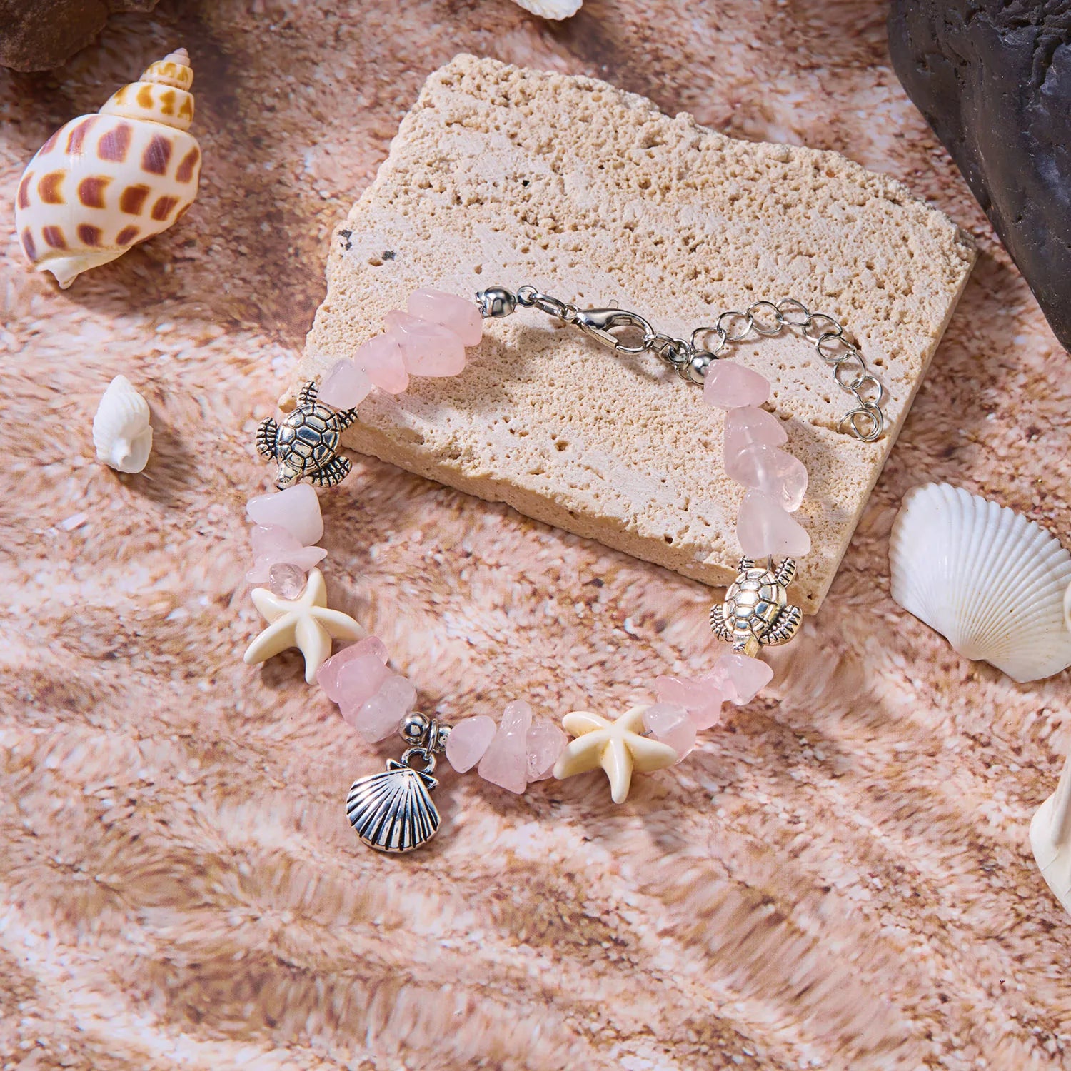 Bohemia Sea Turtle & Ocean Charm Bracelet – Adjustable Beach Jewelry for Women - Image 12