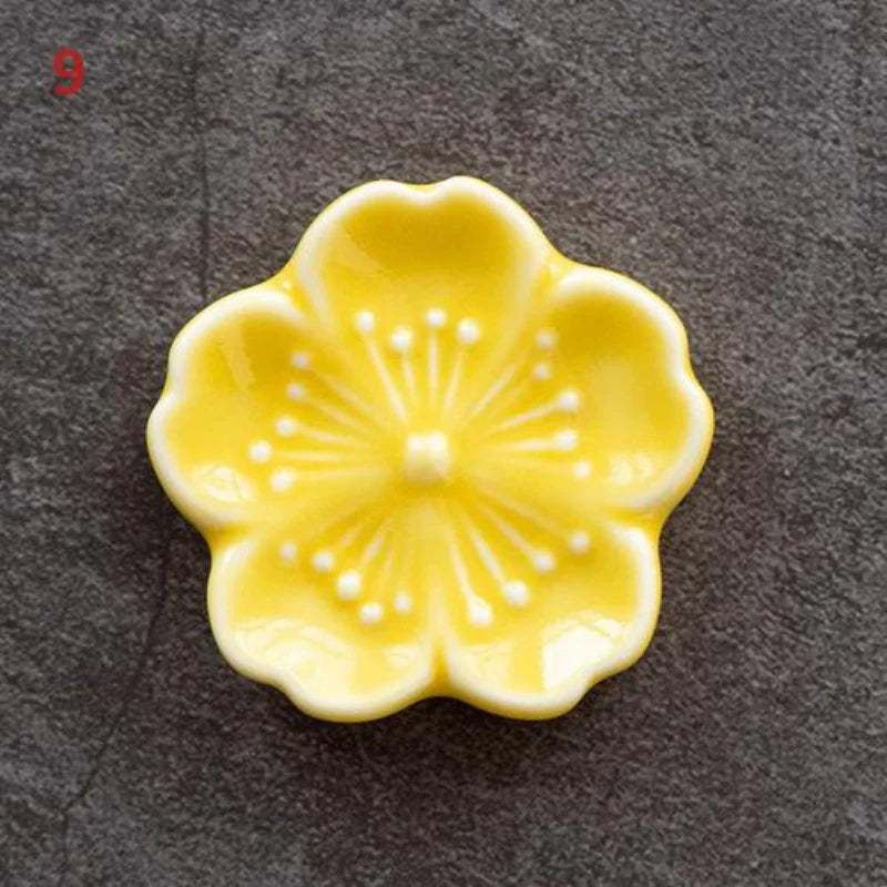 Ceramic Cherry Blossom Incense Burner – Elegant Stick Holder for Home, Office & Teahouse Decor - Image 6