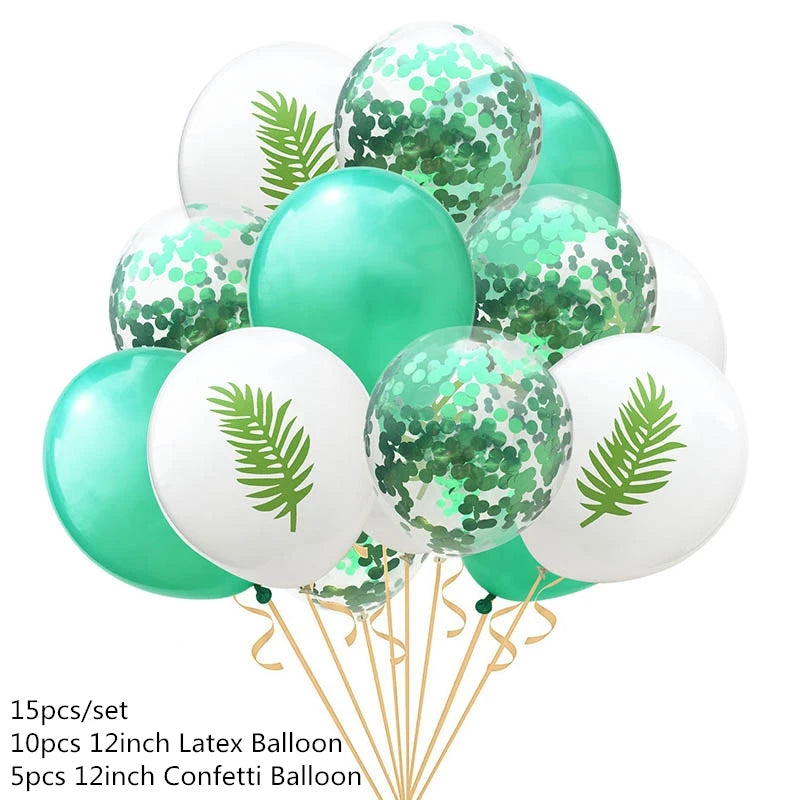 Artificial Tropical Palm Leaves – Hawaiian Luau & Jungle Theme Party Decor for Home & Events - Image 25