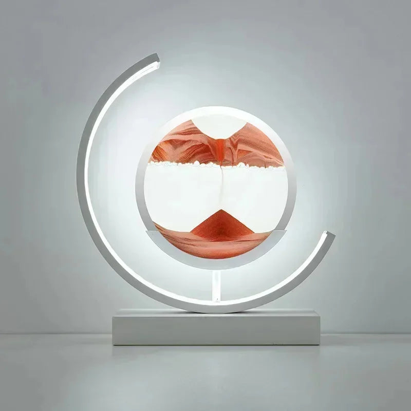 LED Moving Sand Art Table Lamp – 3D Quicksand Night Light Hourglass for Home Decor & Gifts - Image 13