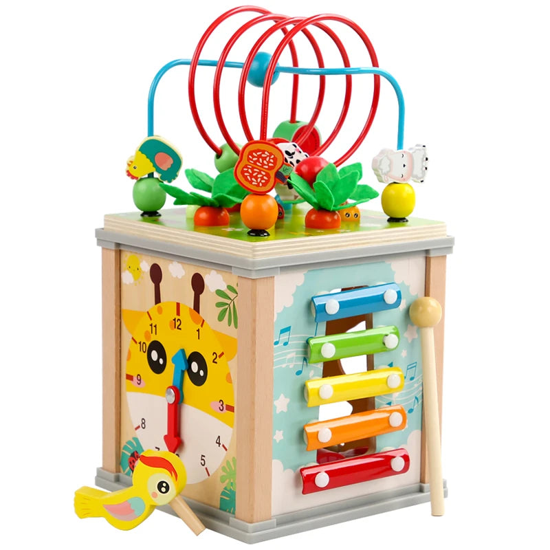 Montessori Wooden Beaded Treasure Box - Image 8