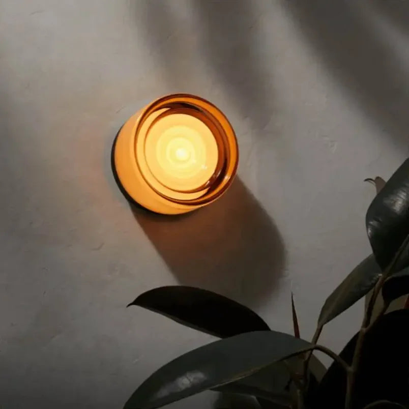 Modern Glass Round Wall Sconce Light Fixtures