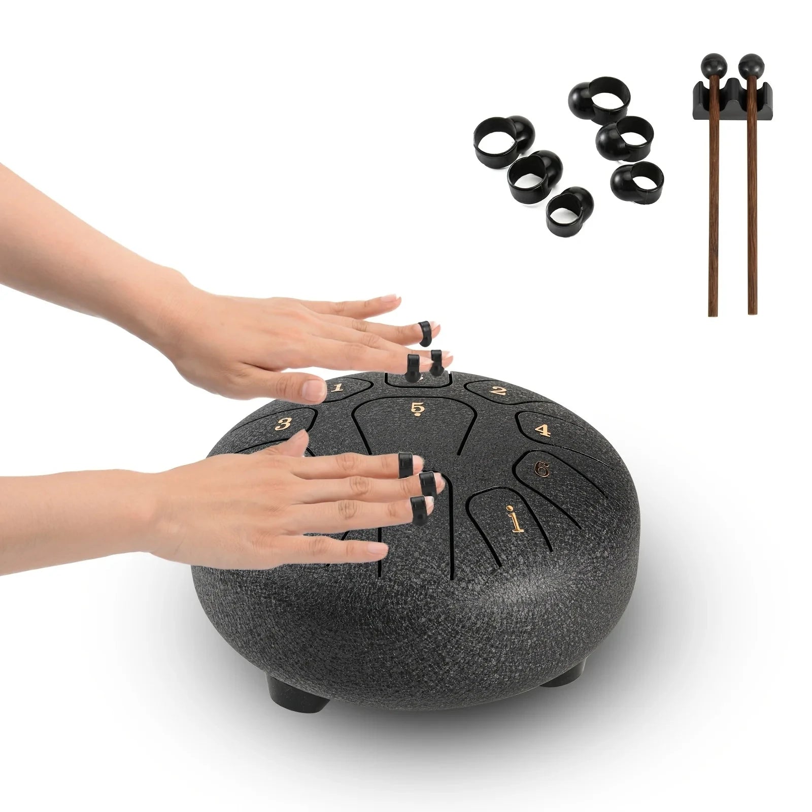 Miwayer 6" Steel Tongue Drum Gift Set – 11-Note Sound Healing Instrument with Tuning Kit - Image 5
