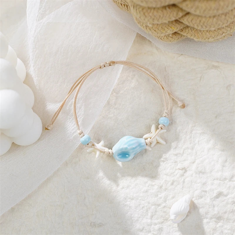 Bohemia Sea Turtle & Ocean Charm Bracelet – Adjustable Beach Jewelry for Women - Image 10