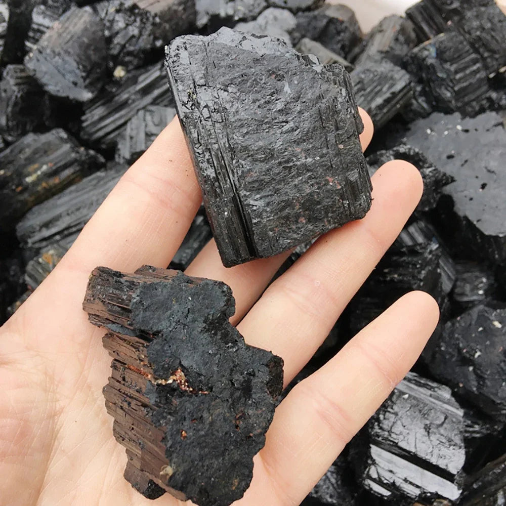 180g Natural Black Tourmaline Gravel – Raw Crystal Specimen for Healing & Collection - Image 5