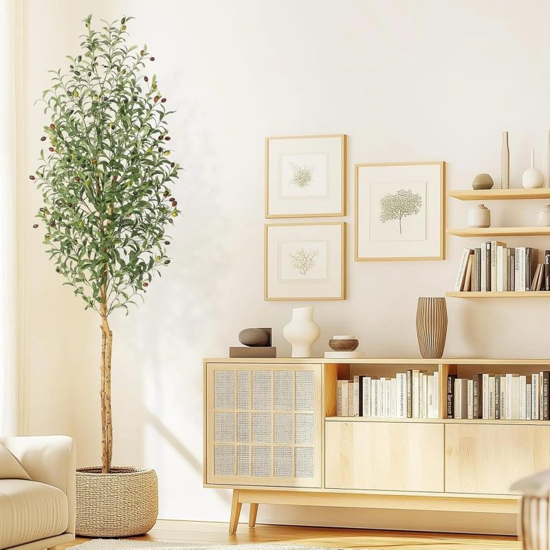 Artificial Olive Tree, 5ft/6ft/7ft Tall Faux Artificial Plant - Image 2